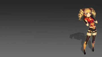 Картинка аниме музыка фон девушка существа животные рога наушники