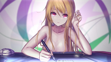 Картинка sakurasou+no+pet+na+kanojo аниме оружие +техника +технологии арт shiina mashiro hc взгляд блондинка sakura-sou no pet na kanojo девушка