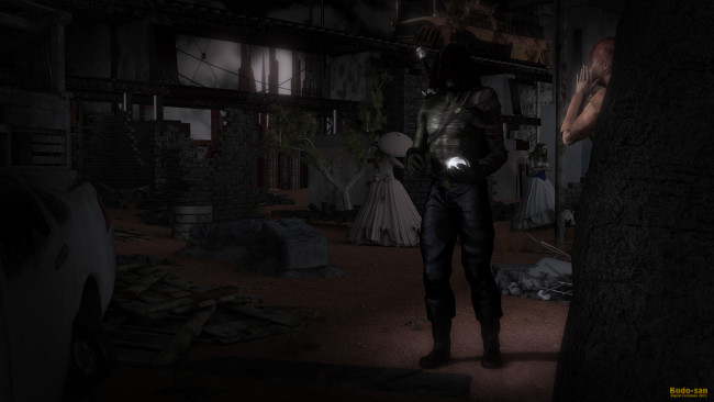 Обои картинки фото 3д графика, фантазия , fantasy, девушка, взгляд, фон, существо