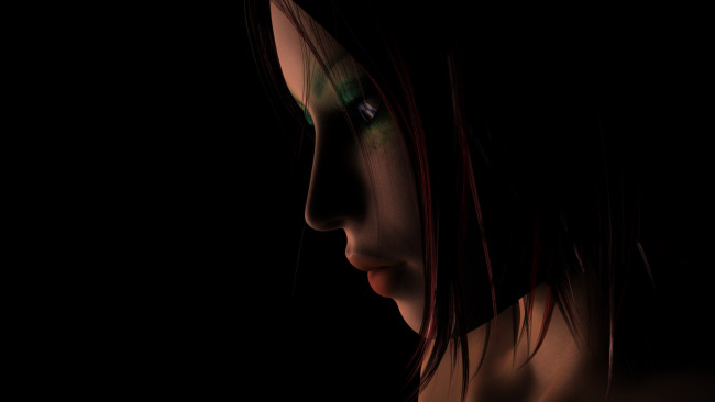 Обои картинки фото 3д графика, портрет , portraits, девушка, взгляд, фон