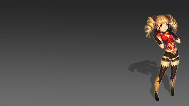 Обои картинки фото аниме, музыка, фон, девушка, существа, животные, рога, наушники