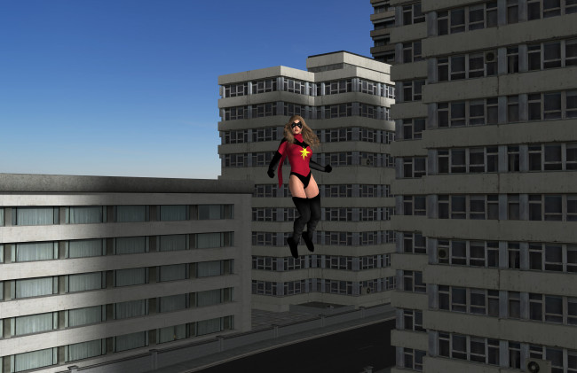 Обои картинки фото supergirl, 3д графика, фантазия , fantasy, полет, супермен, девушка