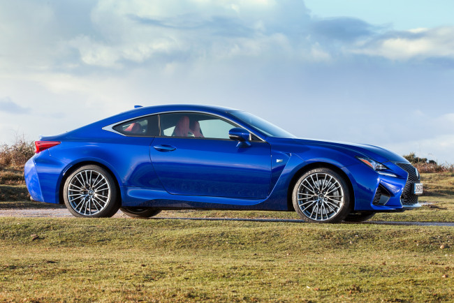 Обои картинки фото автомобили, lexus, синий, 2014г, uk-spec, rc, f