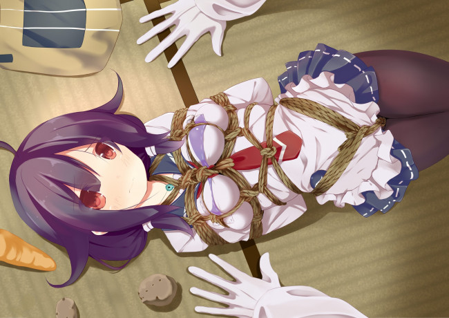 Обои картинки фото аниме, kantai collection, девушка, перчатки, руки, арт, hamuta, верёвка, kancolle, taigei, kantai, collection