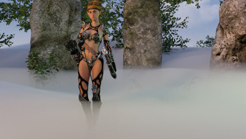 Картинка 3д+графика эльфы+ elves фон взгляд эльфийка