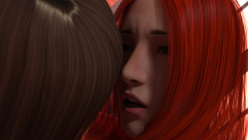 Картинка 3д+графика фантазия+ fantasy фон взгляд девушки