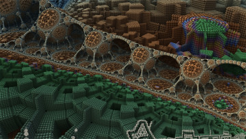 Картинка 3д+графика фракталы+ fractal форма фон абстракция цвет