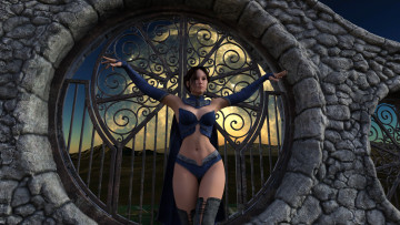 Картинка 3д+графика люди+ people девушка взгляд фон