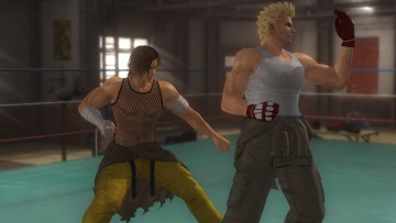 обоя видео игры, dead or alive 5, парни, взгляд, поза