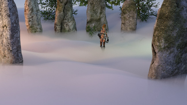 Обои картинки фото 3д графика, эльфы , elves, взгляд, эльфийка, фон