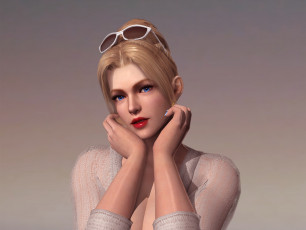 Картинка 3д+графика портрет+ portraits фон взгляд девушка