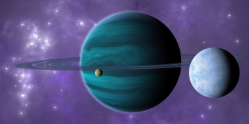 Картинка космос сатурн планеты звезды вселенная