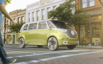 Картинка 2017-volkswagen-i-d-buzz-concept автомобили volkswagen