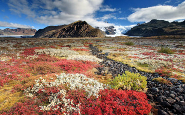 Картинка природа горы камни облака