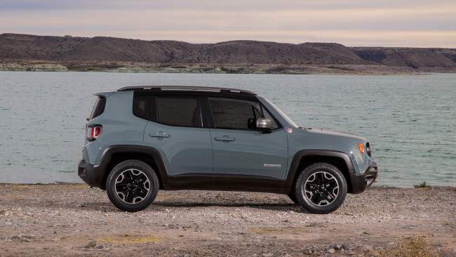 Обои картинки фото jeep renegade trailhawk 2015, автомобили, jeep, renegade, trailhawk, 2015