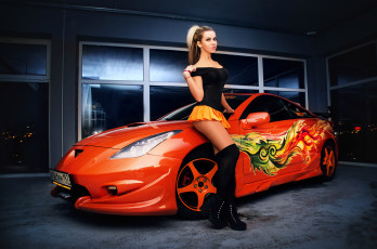 Картинка автомобили -авто+с+девушками toyota celica
