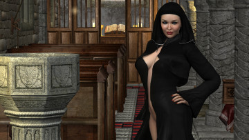 Картинка 3д+графика люди+ people девушка фон взгляд