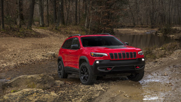 Картинка jeep+cherokee+trailhawk+2019 автомобили jeep 2019 trailhawk cherokee red