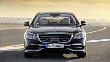Картинка mercedes-maybach+s-class+s650+black+2018 автомобили mercedes-benz s-class 2018 s650 black mercedes-maybach