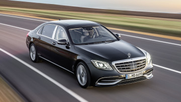 Картинка mercedes-maybach+s-class+s650+black+2018 автомобили mercedes-benz black 2018 s-class s650 mercedes-maybach