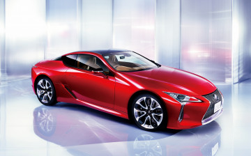 обоя lexus lc-500 north america 2017, автомобили, lexus, lc-500, north, america, 2017, красный