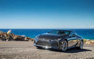 Картинка lexus+lc-500h+north+america+2017 автомобили lexus north lc-500h серый 2017 america