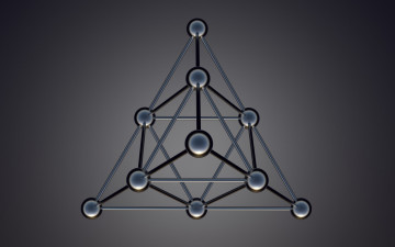 Картинка 3д+графика абстракция+ abstract решетка металл кристалл конструкция