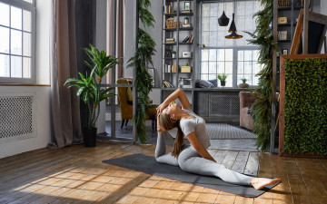 Картинка спорт фитнес девушка