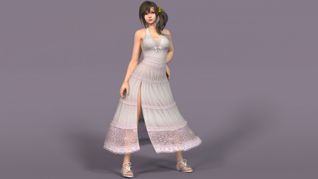 Обои картинки фото 3д графика, люди , people, фон, взгляд, девушка