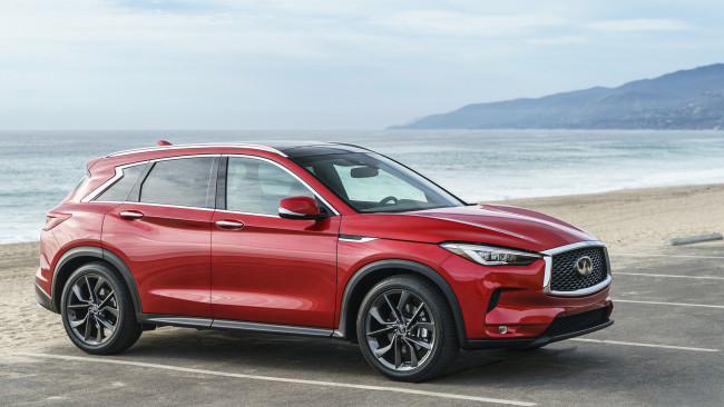 Обои картинки фото infiniti qx50 2019, автомобили, infiniti, red, 2019, qx50
