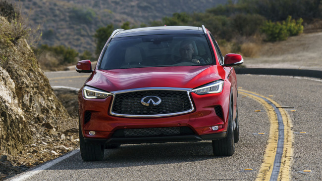 Обои картинки фото infiniti qx50 2019, автомобили, infiniti, red, 2019, qx50