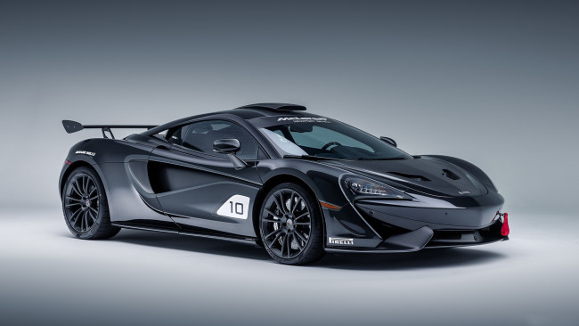 Обои картинки фото mclaren 570s gt4 mso x no10 ueno grey black accents 2018, автомобили, mclaren, 570s, gt4, mso, x, no10, ueno, grey, black, accents, 2018