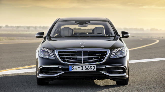 Обои картинки фото mercedes-maybach s-class s650 black 2018, автомобили, mercedes-benz, s-class, 2018, s650, black, mercedes-maybach