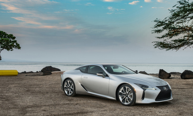 Обои картинки фото lexus lc-500h north america 2017, автомобили, lexus, lc-500h, north, america, 2017, серебряный, металлик