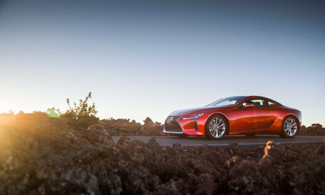 Обои картинки фото lexus lc-500 north america 2017, автомобили, lexus, lc-500, north, america, 2017, красный