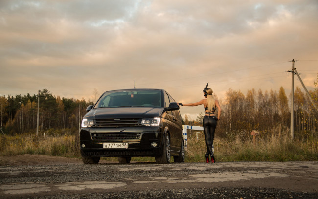 Обои картинки фото автомобили, -авто с девушками, volkswagen