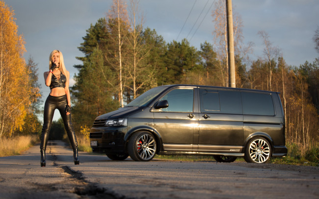 Обои картинки фото автомобили, -авто с девушками, volkswagen