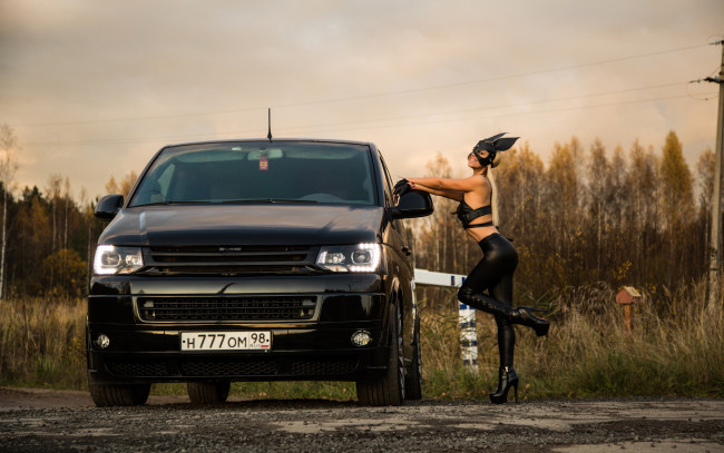 Обои картинки фото автомобили, -авто с девушками, volkswagen