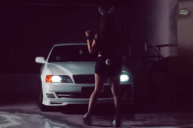 Обои картинки фото автомобили, -авто с девушками, toyota