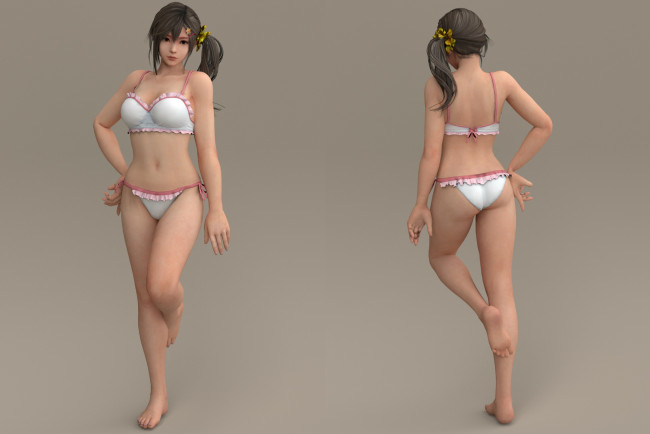 Обои картинки фото 3д графика, люди , people, фон, взгляд, девушки