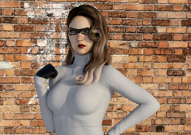 Обои картинки фото 3д графика, люди , people, фон, взгляд, девушка