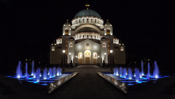 Картинка города белград+ сербия религия христианство православие храм церковь саввы святого собор столицы белград