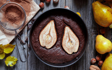 Картинка еда пироги груши пирог грушевый