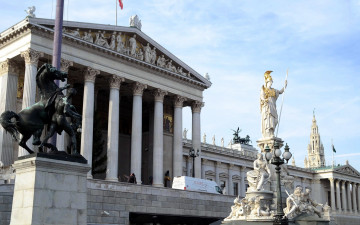 Картинка города вена+ австрия памятник