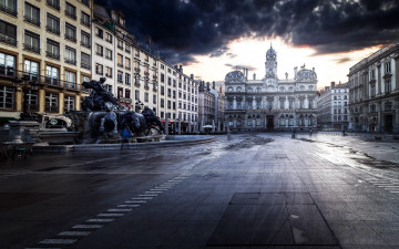 Картинка hotel+de+ville города лион+ франция hotel de ville