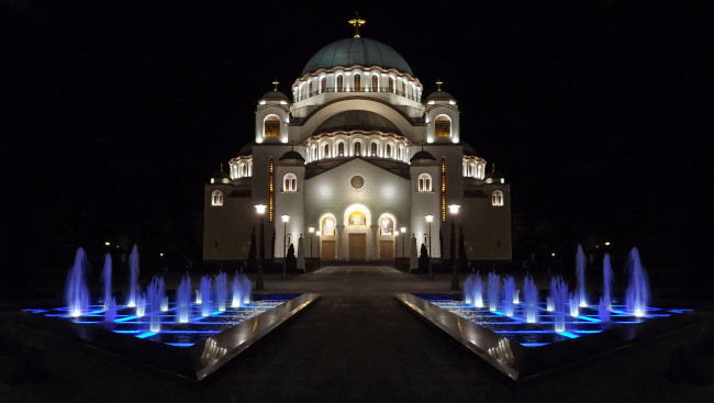 Обои картинки фото города, белград , сербия, религия, христианство, православие, храм, церковь, саввы, святого, собор, столицы, белград