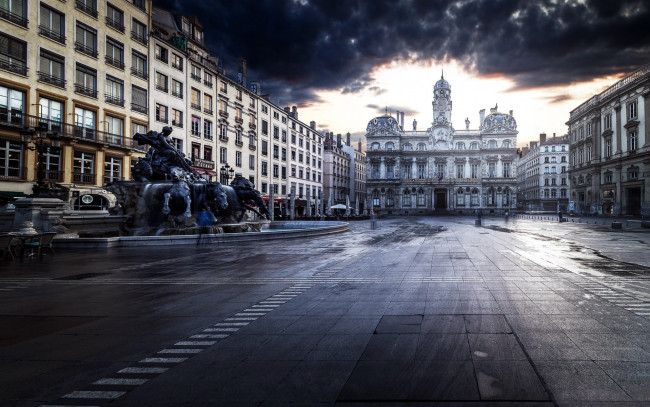 Обои картинки фото hotel de ville, города, лион , франция, hotel, de, ville