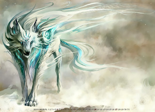 Картинка календари фэнтези 2019 calendar существо животное