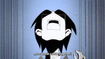 обоя аниме, sayonara zetsubo sensei, учитель, очки, крик