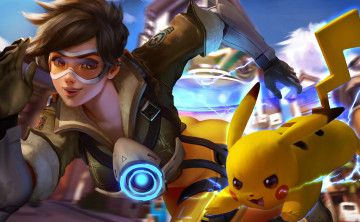 Картинка видео+игры overwatch pikachu
